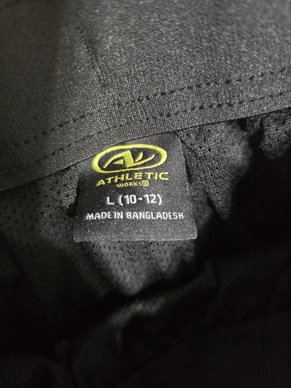 Athletic Works Black Jogger Sweatpants with Drawstring